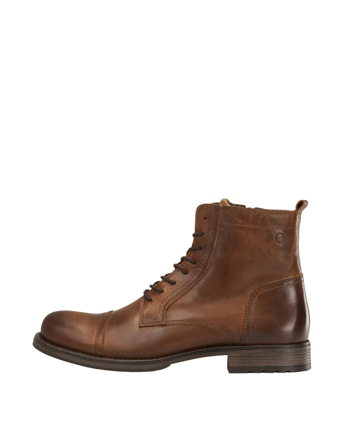 JACK & JONES Jack & Jones Russel Leather Boots- Wide Fit | Walking Boots