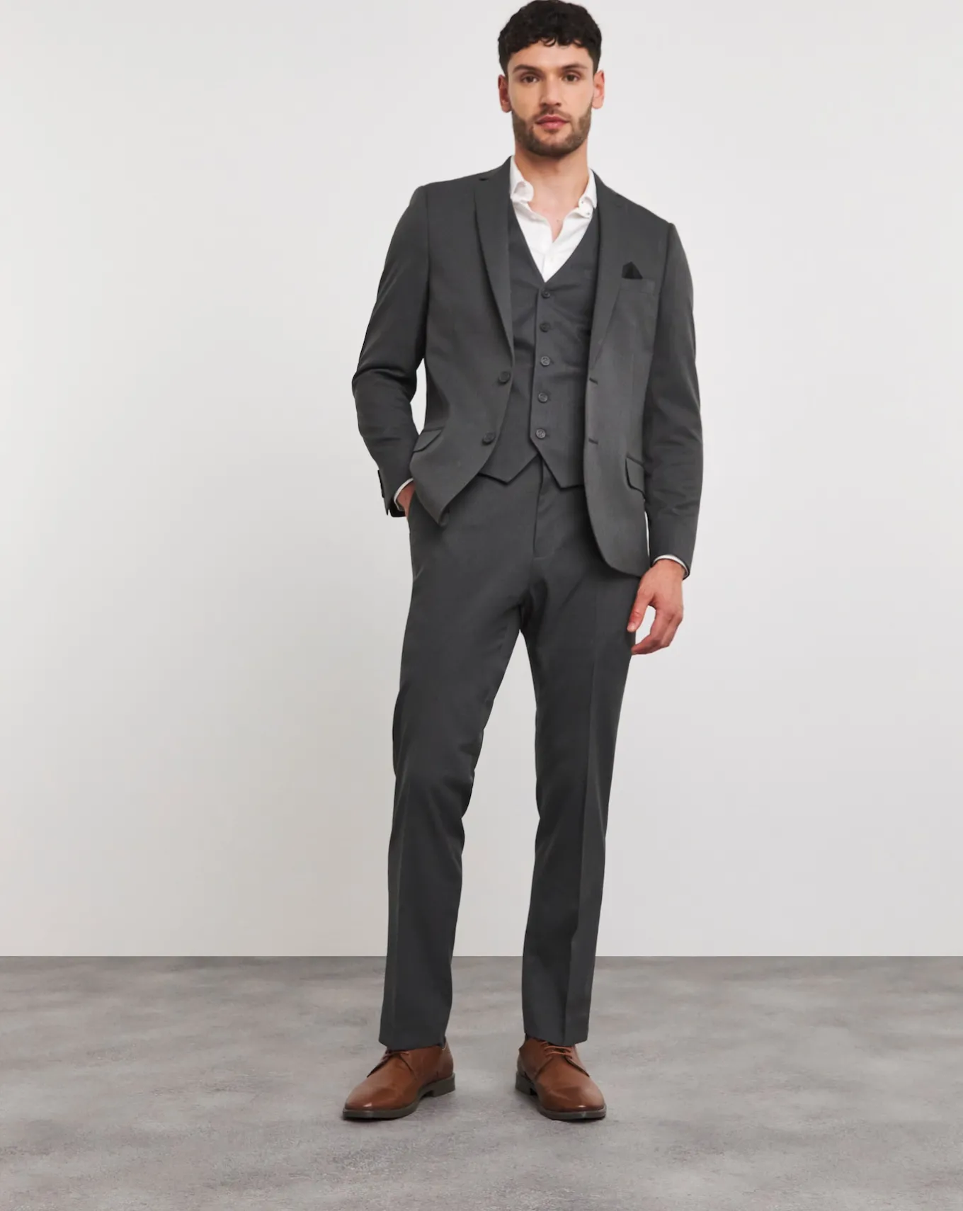 Jacamo James Regular Fit Essential Suit Jacket- Waistcoats | Ties