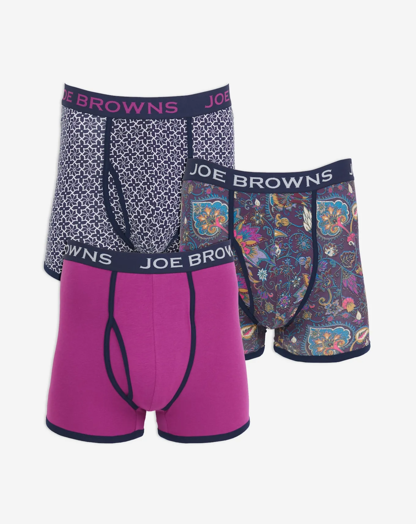 Joe Browns 3 Pack Boxer Shorts- Underwear