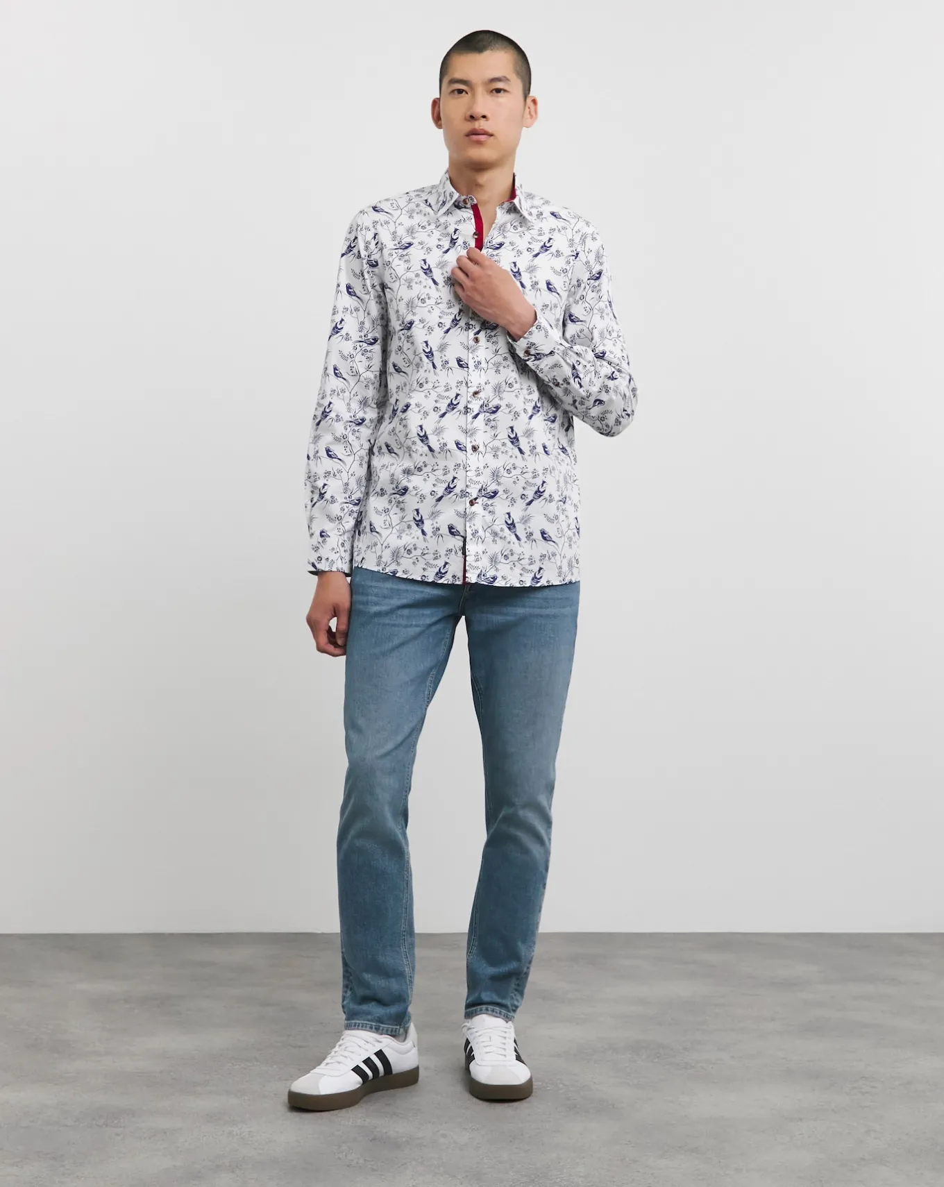 Joe Browns Beautiful Bird Long Length Shirt- Shirts