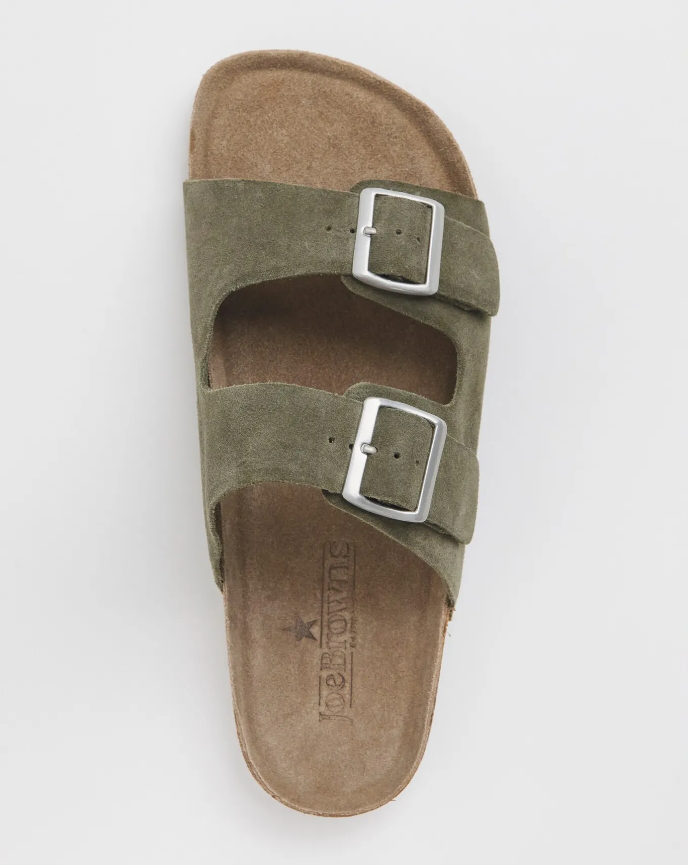 Joe Browns Buckle Strap Wide Fit Suede Sandals- Sandals & Flip Flops