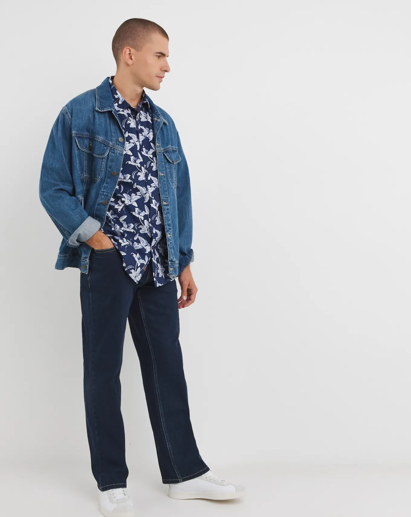 Joe Browns Cool In Floral Shirt Long Length- Shirts