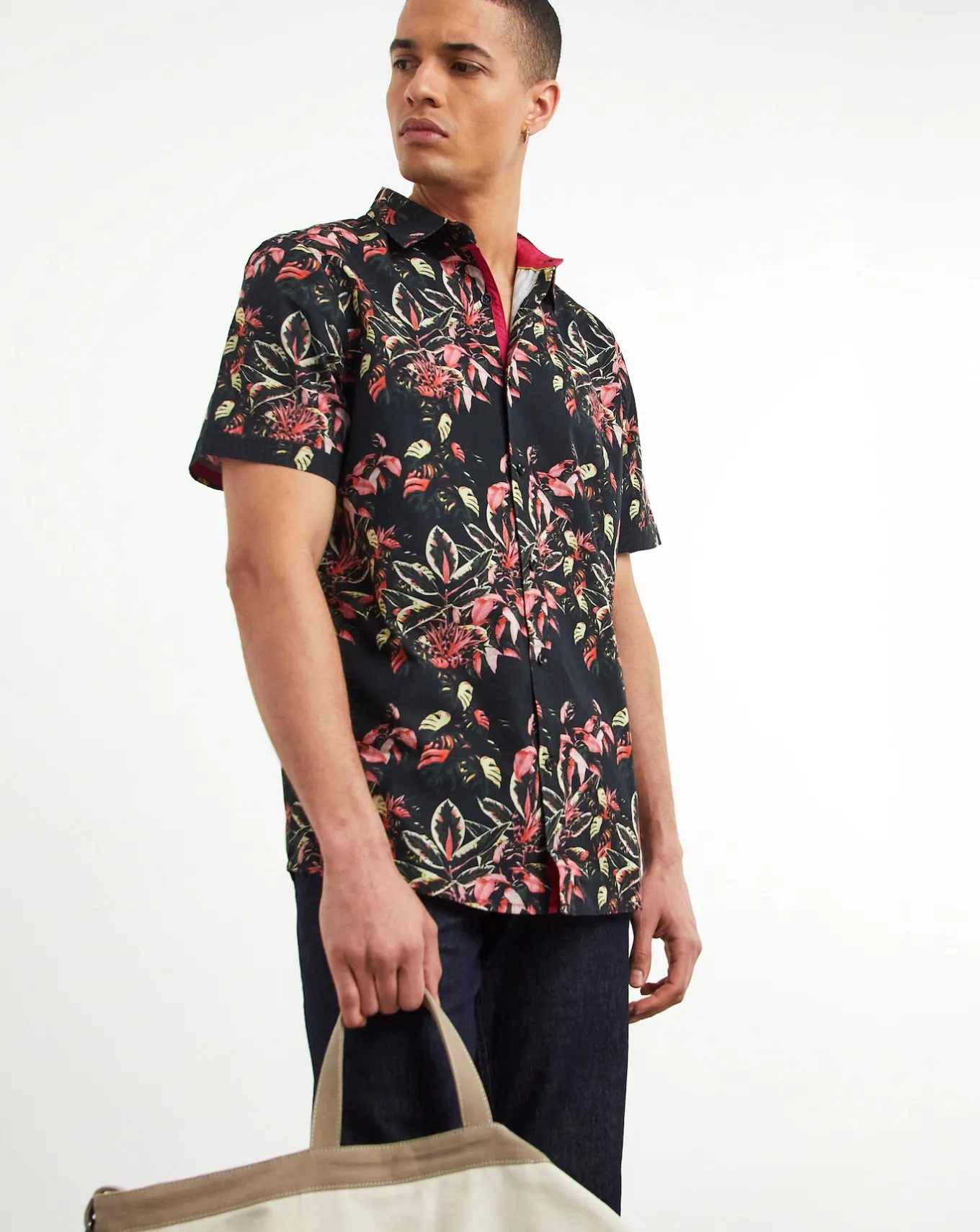 Joe Browns Floral Shirt Long Length- Shirts | Polo Shirts