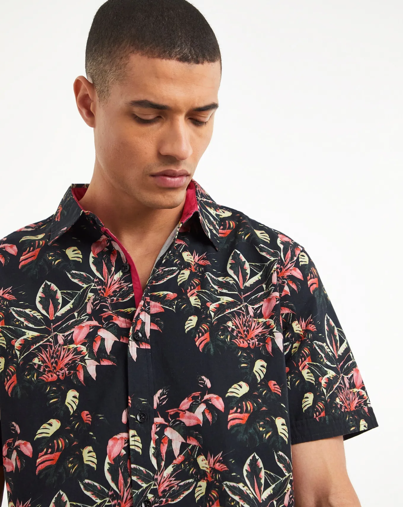 Joe Browns Floral Shirt Long Length- Shirts | Polo Shirts