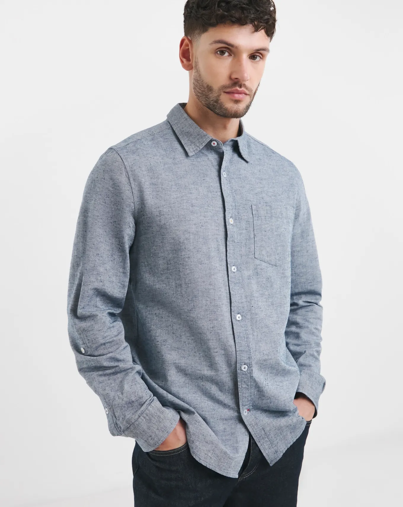 Joe Browns Very Versatile Linen Blend Shirt Long Length- Shirts