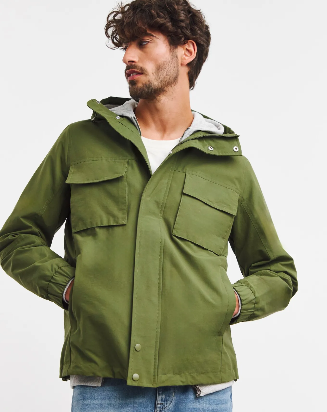 Jacamo Lightweight Chest Pocket Jacket- Coats & Jackets