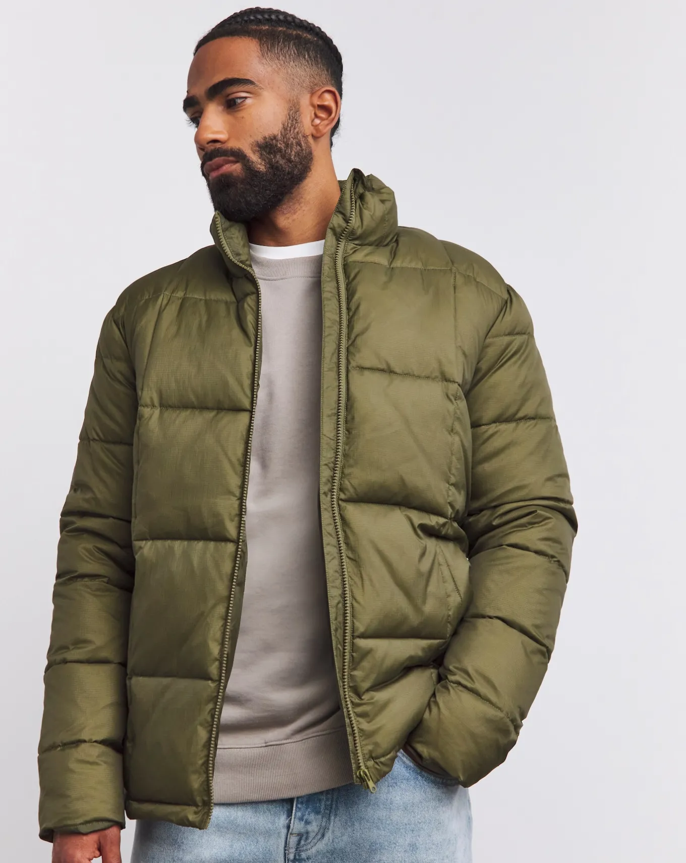 Jacamo Square Quilt Puffer Jacket- Coats & Jackets