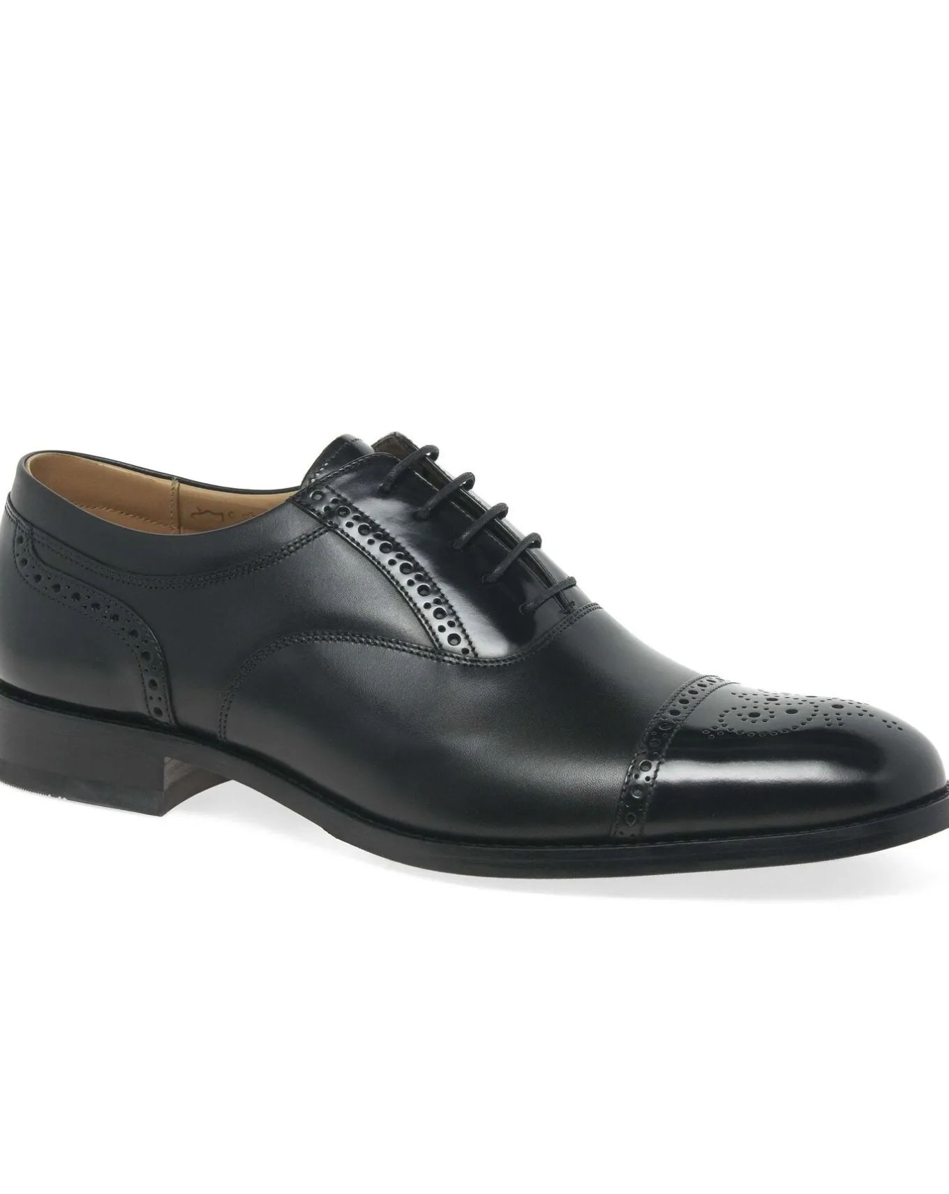 Loake Woodstock Wide Fit Half Brogues- Wide Fit | Smart Shoes