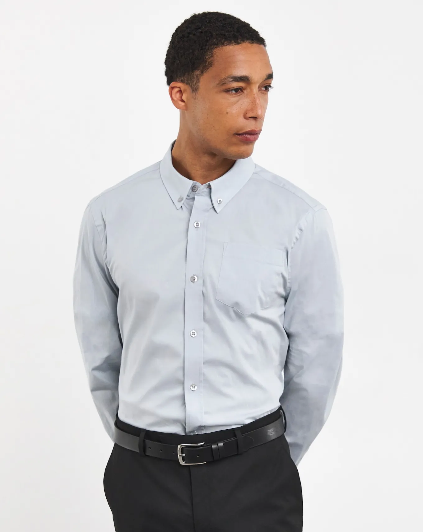 Jacamo Long Sleeve Button Down Poplin Shirt- Shirts