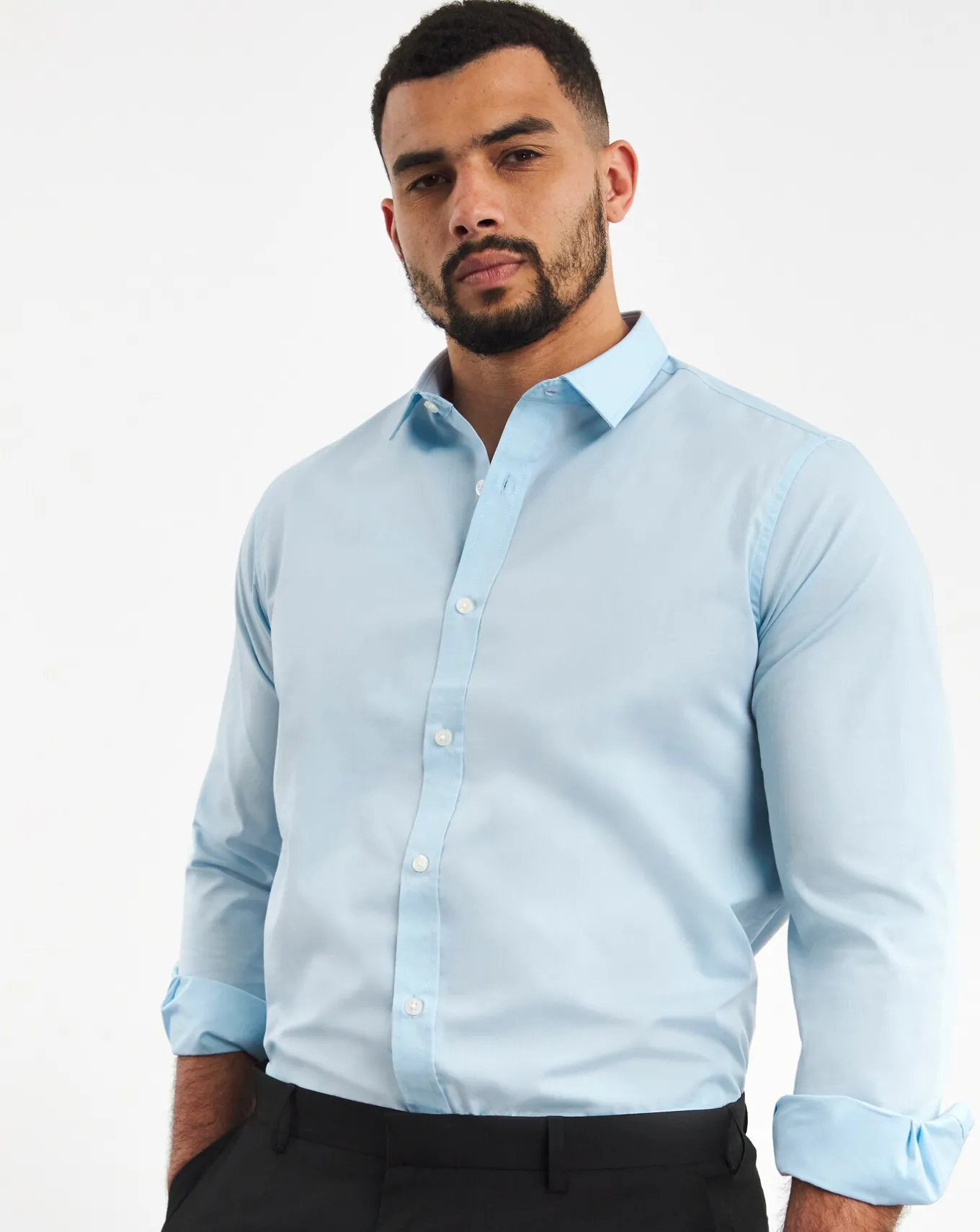 Jacamo Long Sleeve Formal Shirt Long- Shirts | Shirts