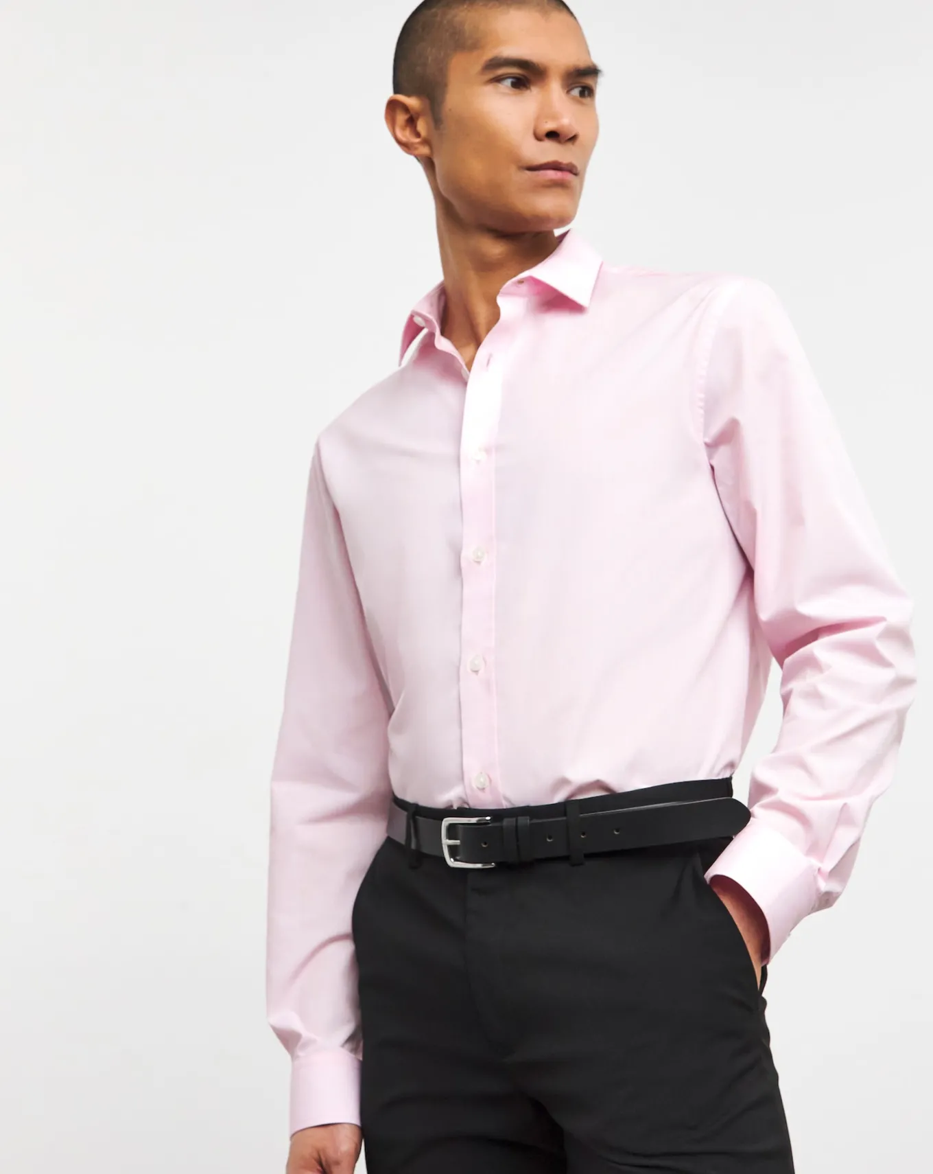 Jacamo Long Sleeve Formal Shirt Regular- Shirts | Shirts