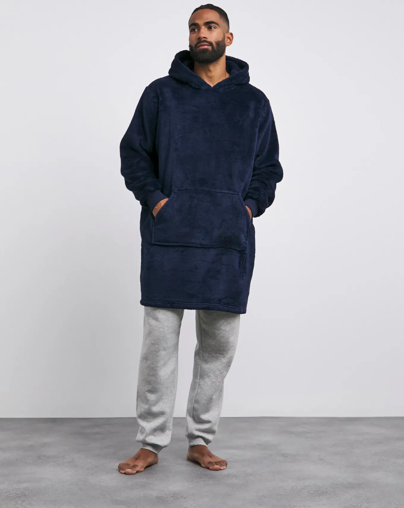 Jacamo Oversized Fleece Hoodie- Underwear | Trousers, Chinos & Cargos