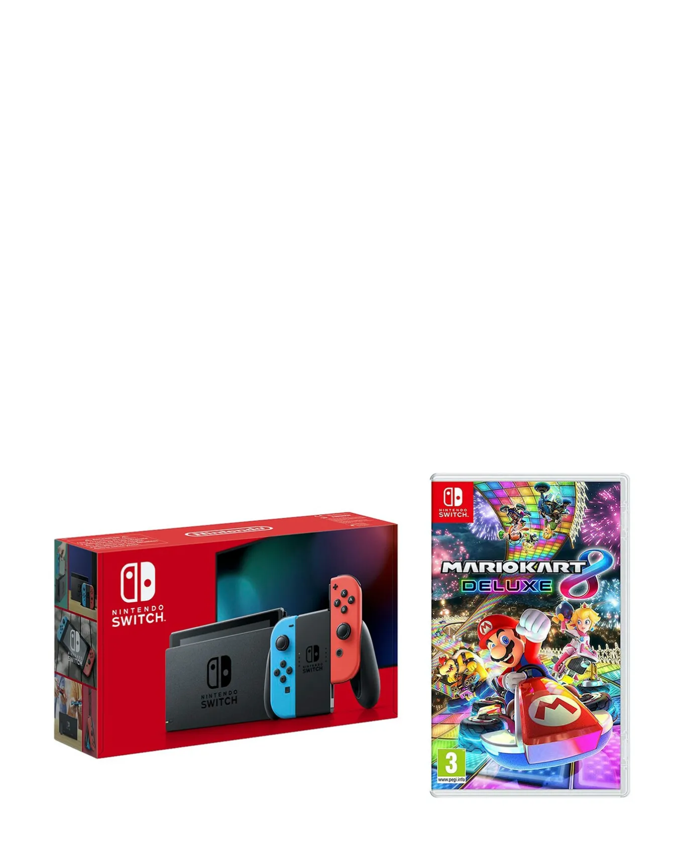 Nintendo Switch Neon Console + Mario Kart 8 Bundle- Games & Consoles