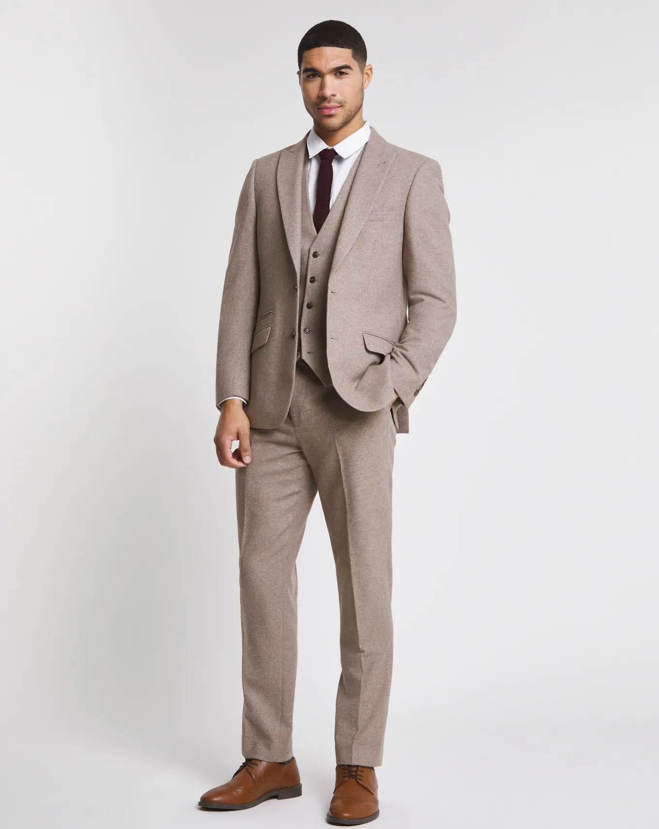 Jacamo Donegal Regular Fit Suit Trouser- Suit Trousers | Suits & Waistcoats