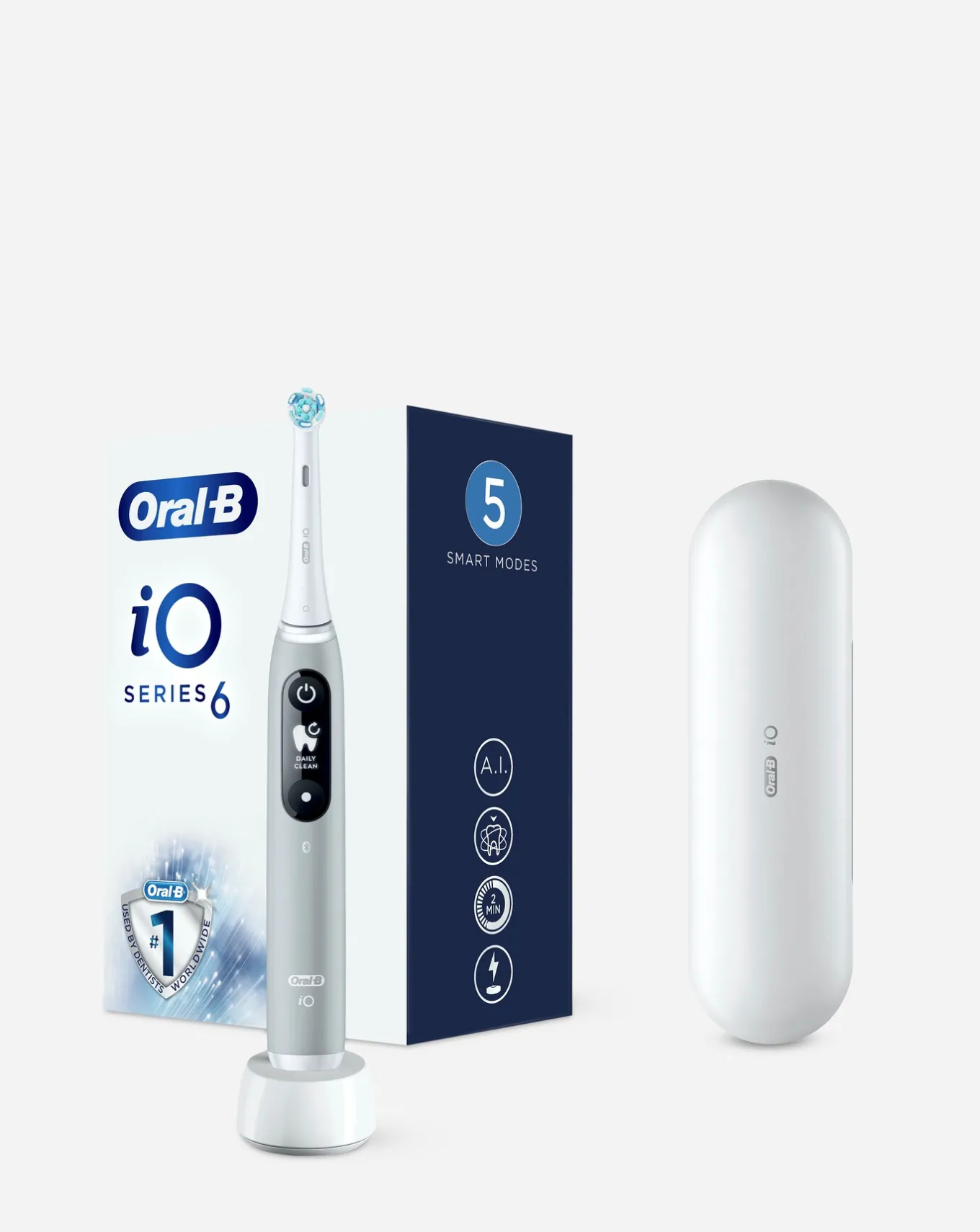 Oral B Oral-B iO6 Grey Opal Electric Toothbrush- Dental Care