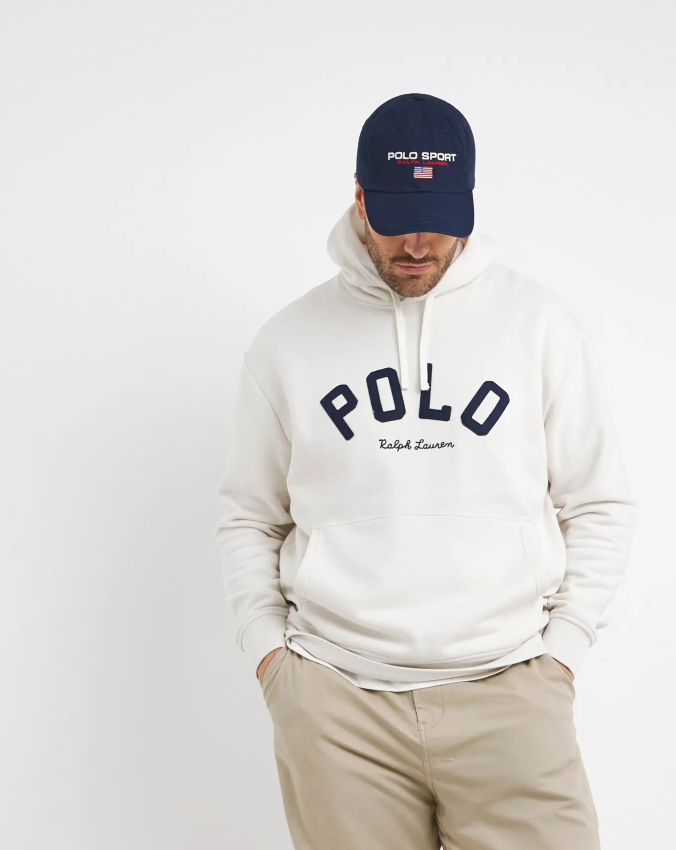 Polo Ralph Lauren Arch Varsity Logo Hoodie- Hoodies & Sweatshirts