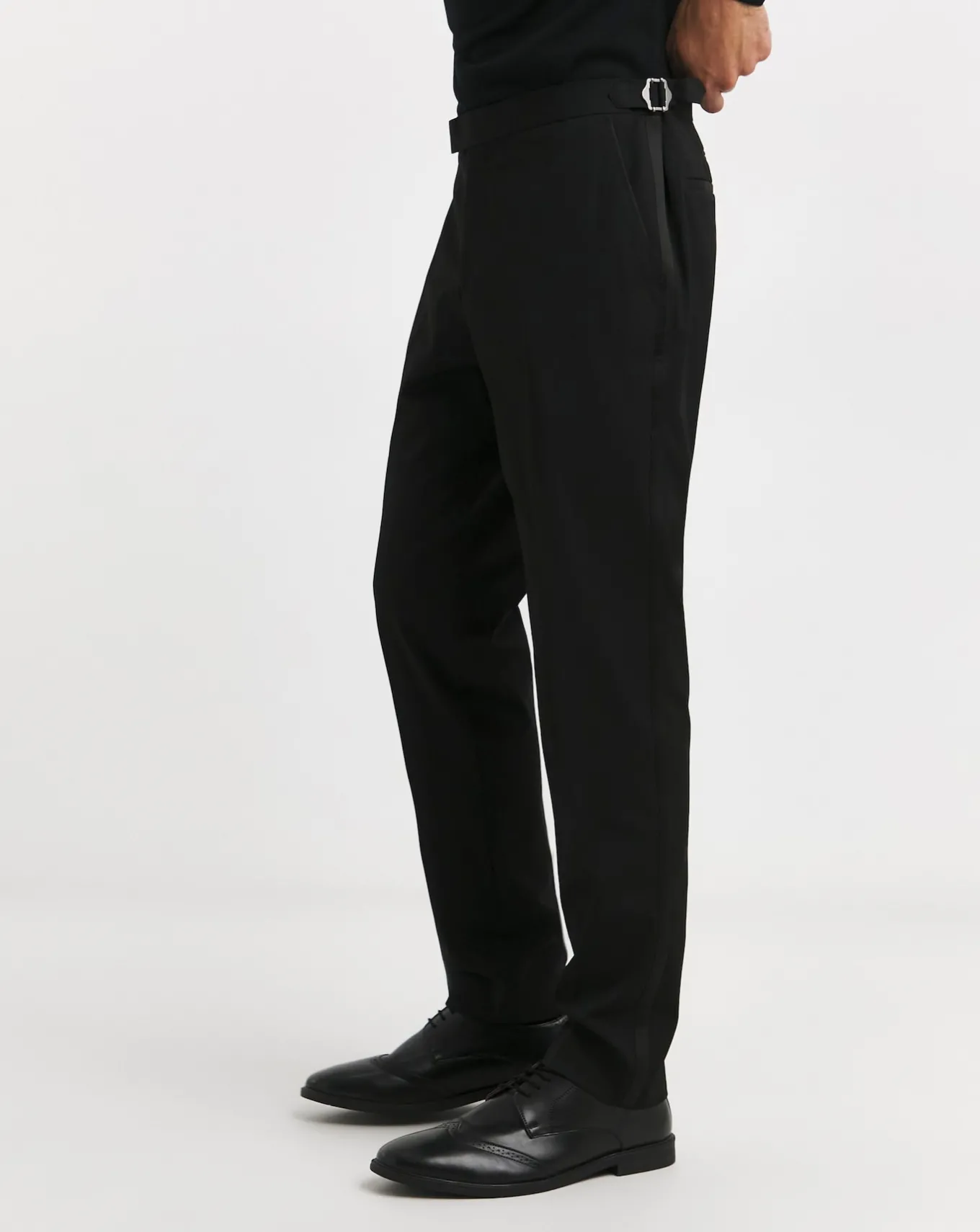 Jacamo Premium Tuxedo Satin Stripe Trouser- Waistcoats | Ties