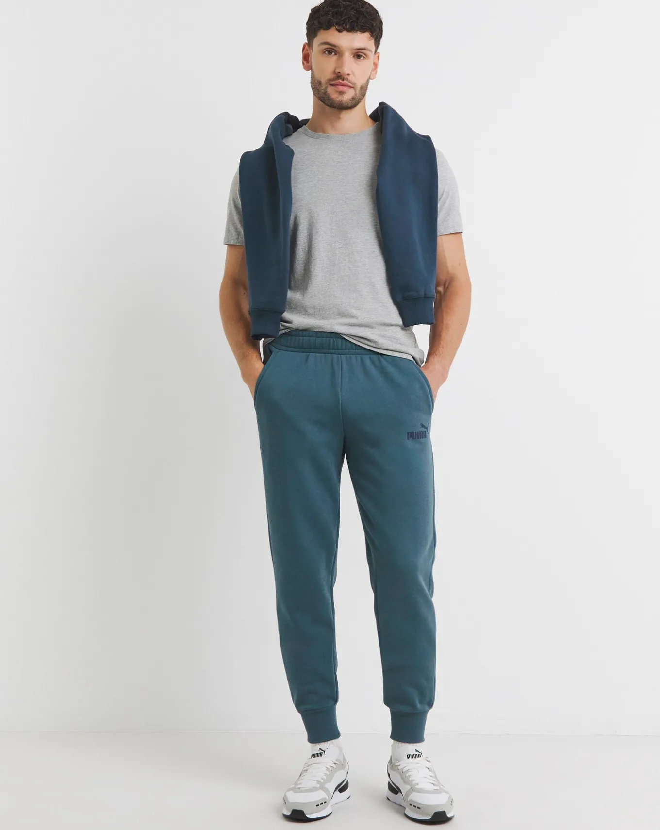 Puma Essentials Logo Sweatpants- Track Pants | Trousers, Chinos & Cargos