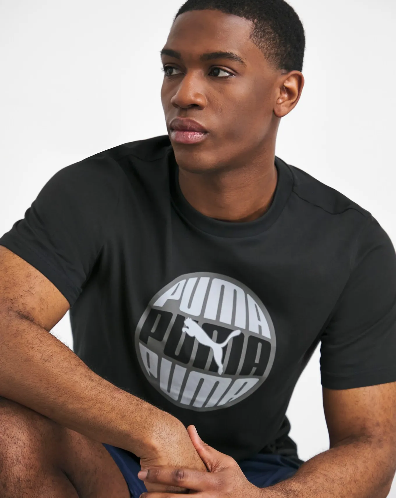 Puma Graphics Circular T-Shirt- T-shirts & Vests