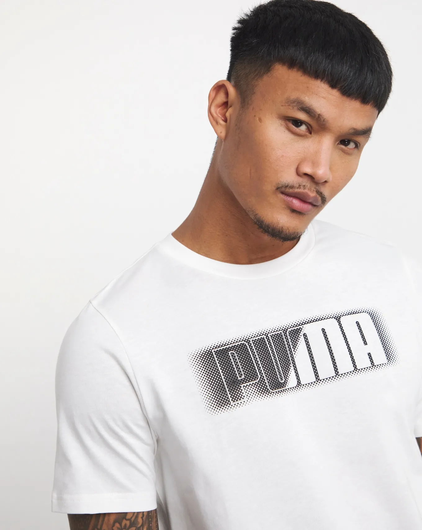 Puma Graphics Wording T-Shirt- T-shirts & Vests