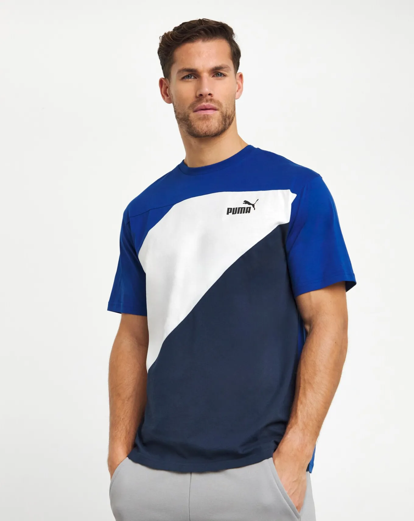 Puma POWER Colourblock T-Shirt- T-shirts & Vests