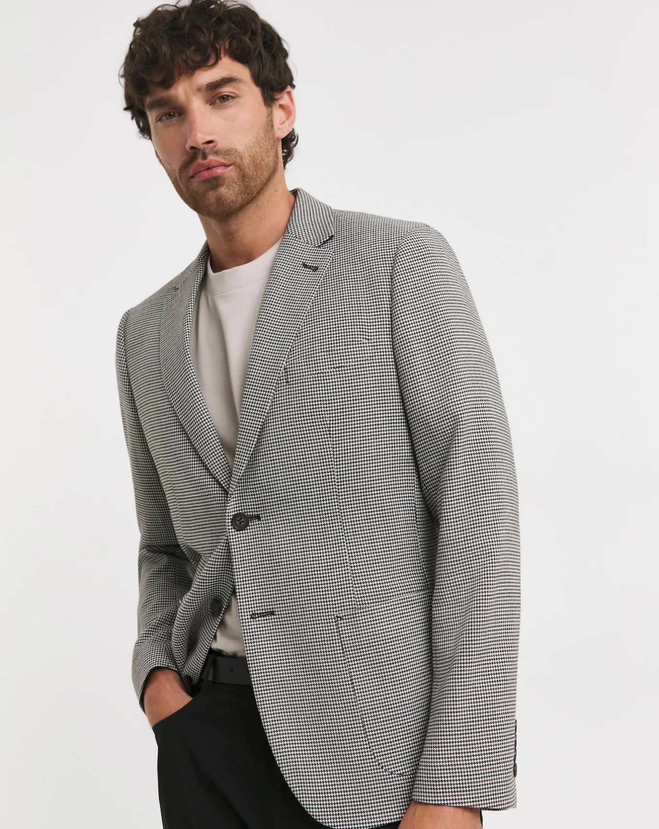 Jacamo Puppytooth Pocket Blazer- Blazers | Blazers