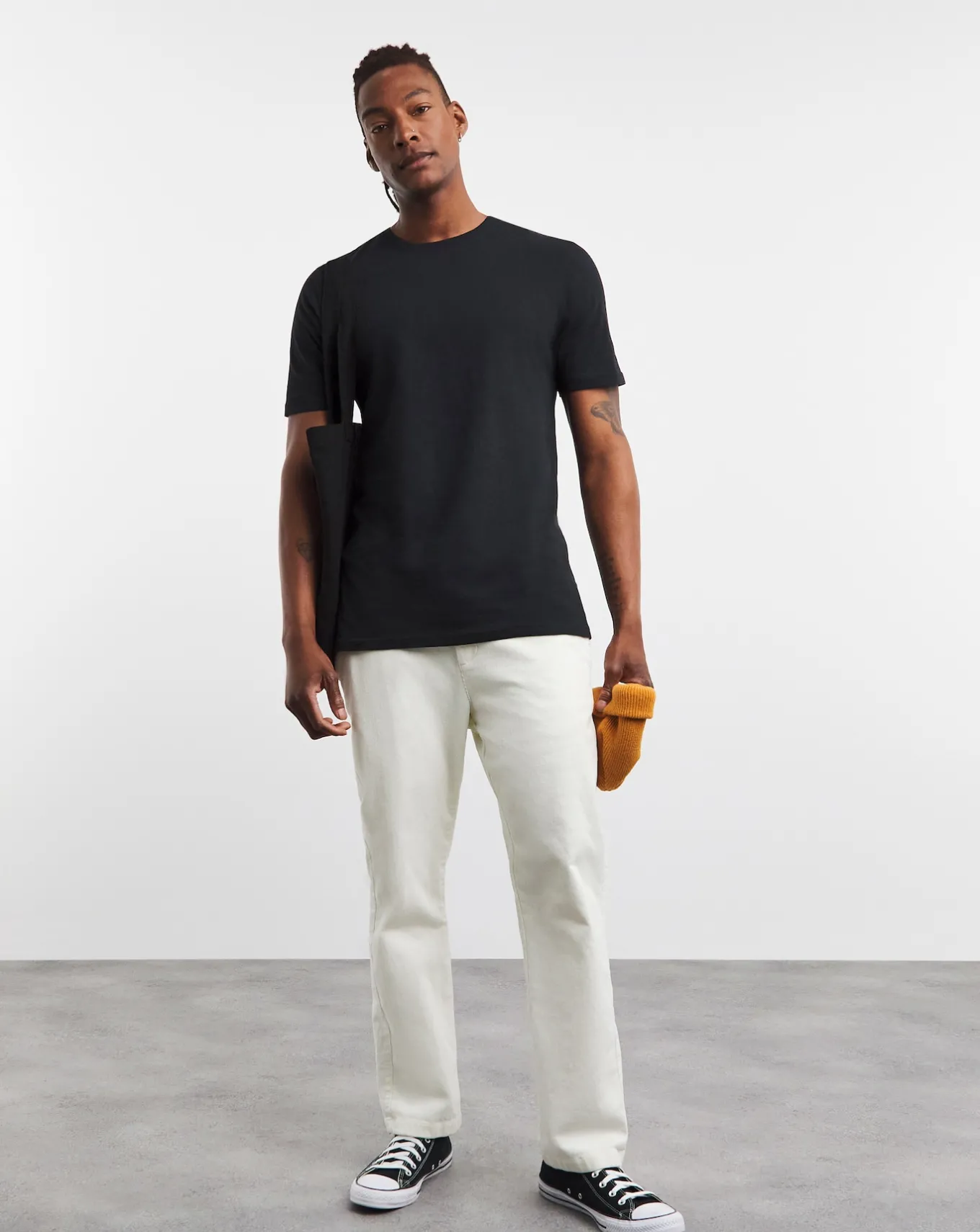 Jacamo Pure Cotton Crew Neck T-Shirt Long- Underwear | Trousers, Chinos & Cargos