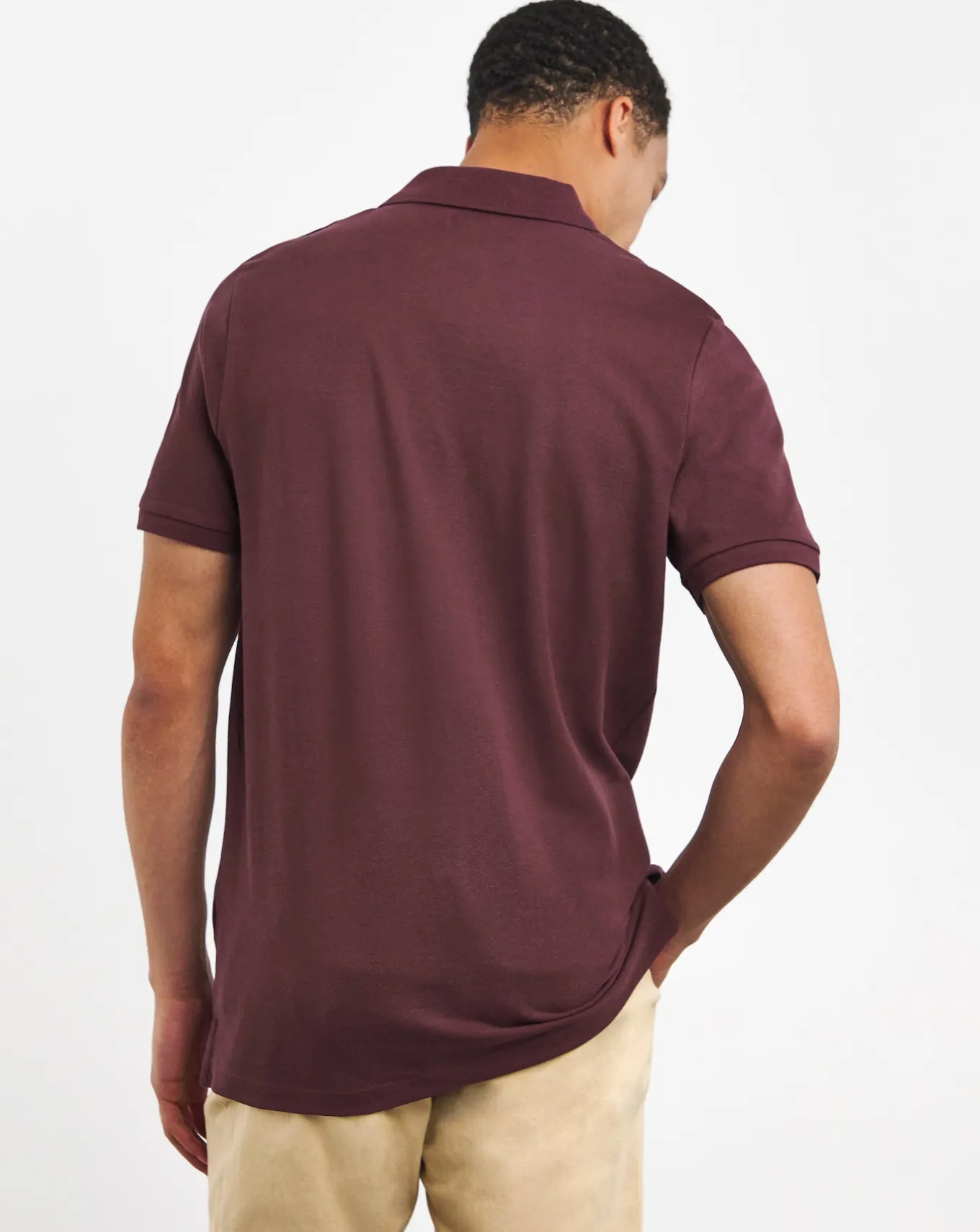 Jacamo Pure Cotton Pique Polo Long- T-shirts & Vests | Polo Shirts