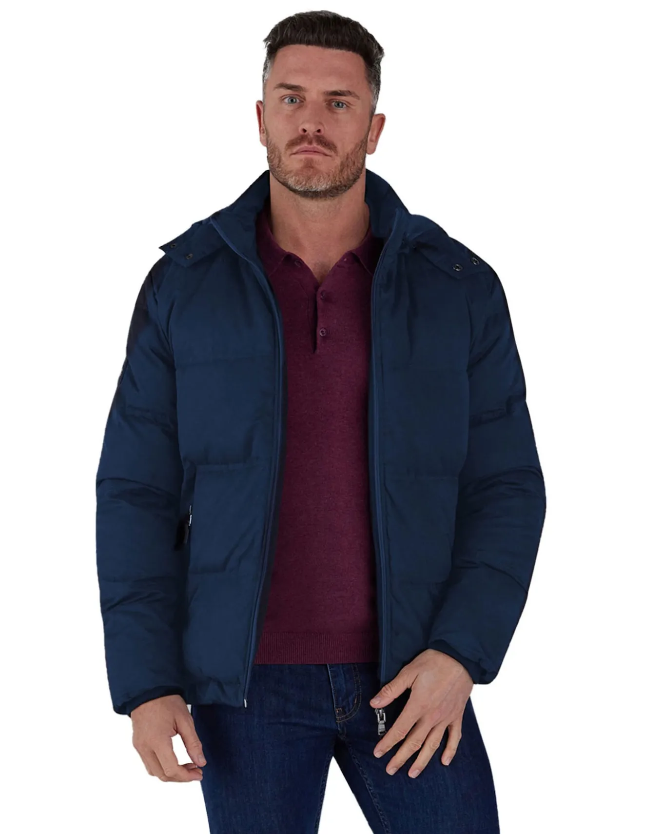 Raging Bull Hooded Puffer Jacket- Coats & Jackets