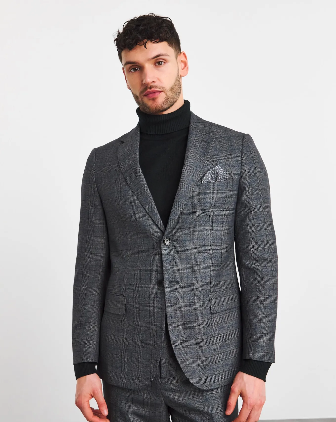 Jacamo Regular Fit Check Suit Jacket- Blazers | Blazers