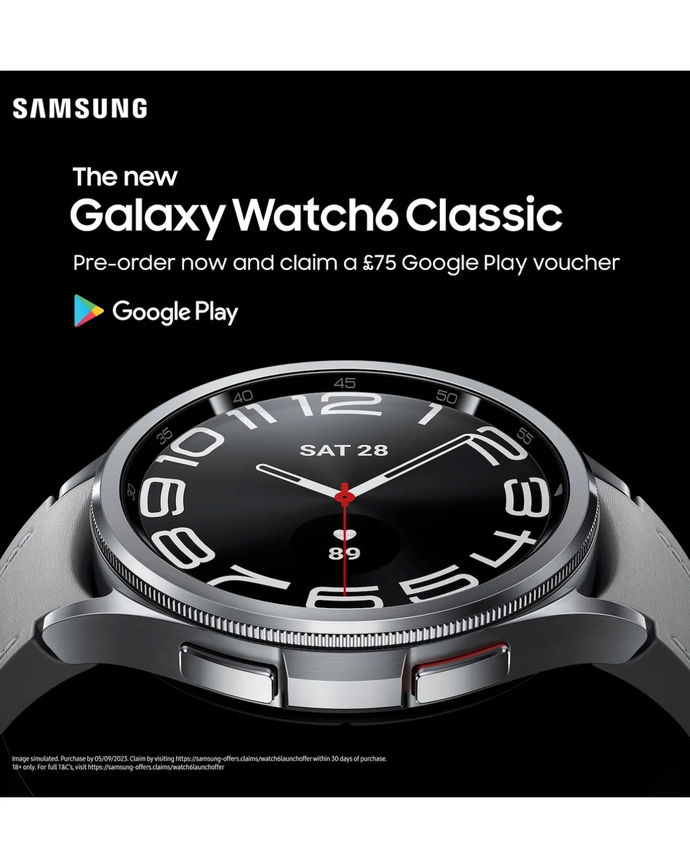 SAMSUNG Galaxy Watch6 Classic 47mm BT - Silver- Smart Tech | Watches