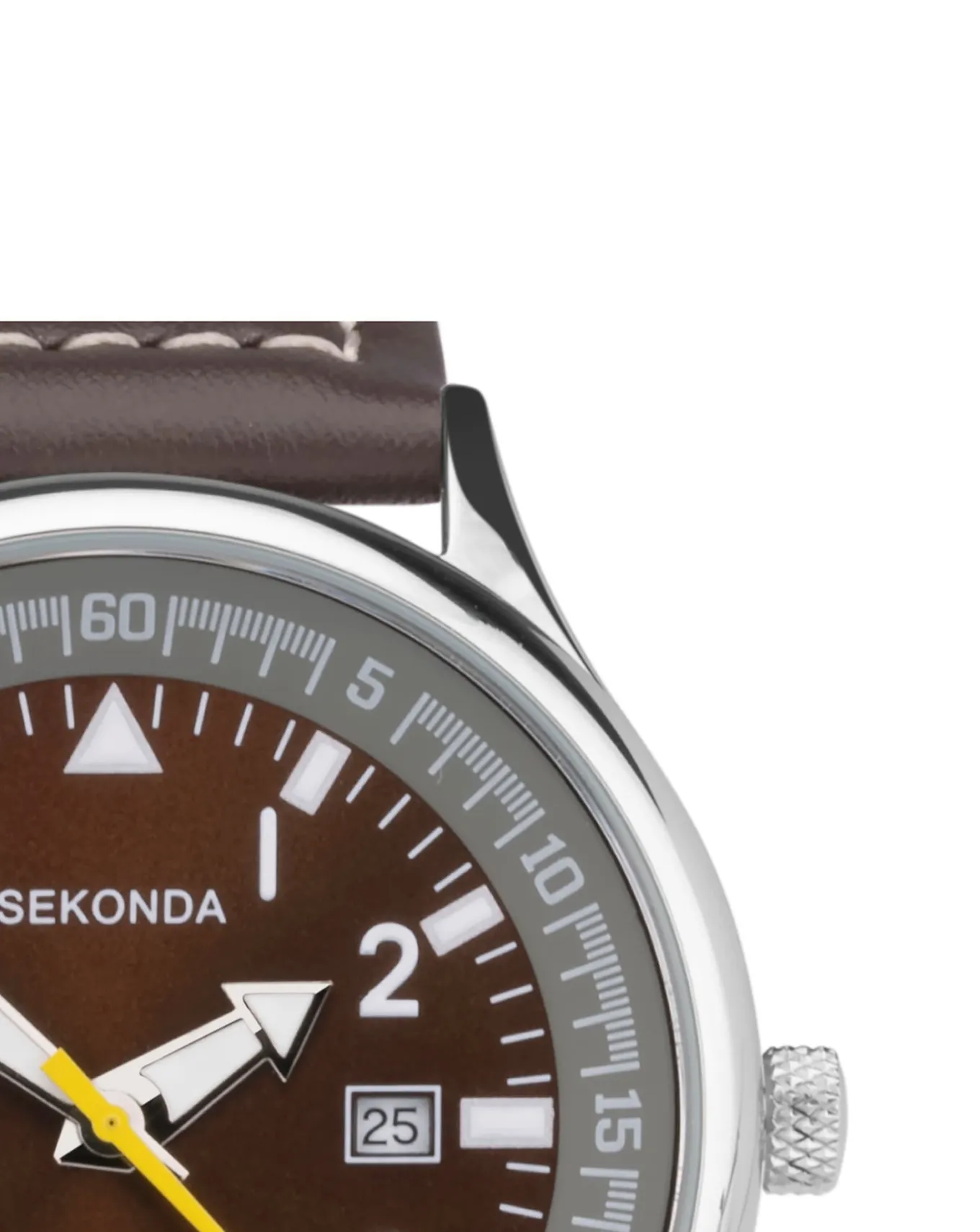 SEKONDA Fly Mens Leather Strap Watch- Watches