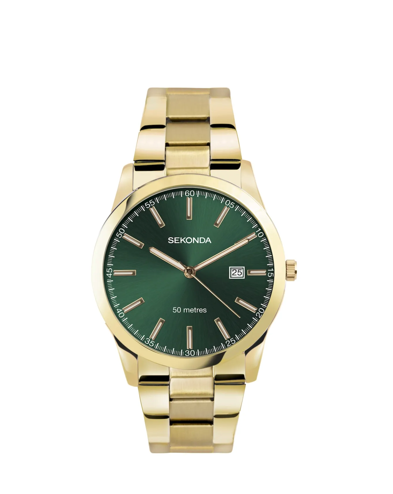 SEKONDA Taylor Mens Green Dial Watch- Watches