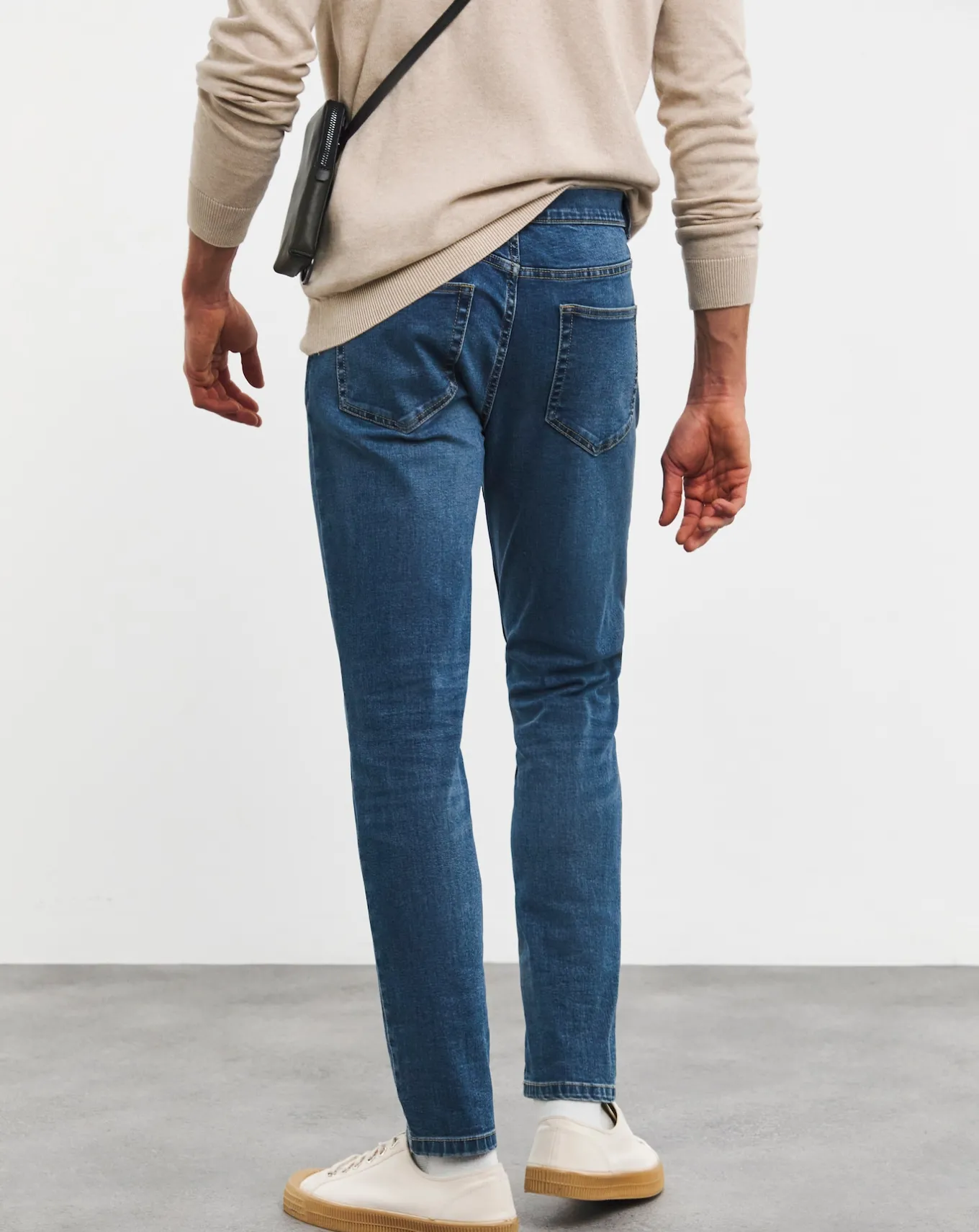 Jacamo Skinny Fit Stretch Jeans Mid Wash- Stretch | Jeans