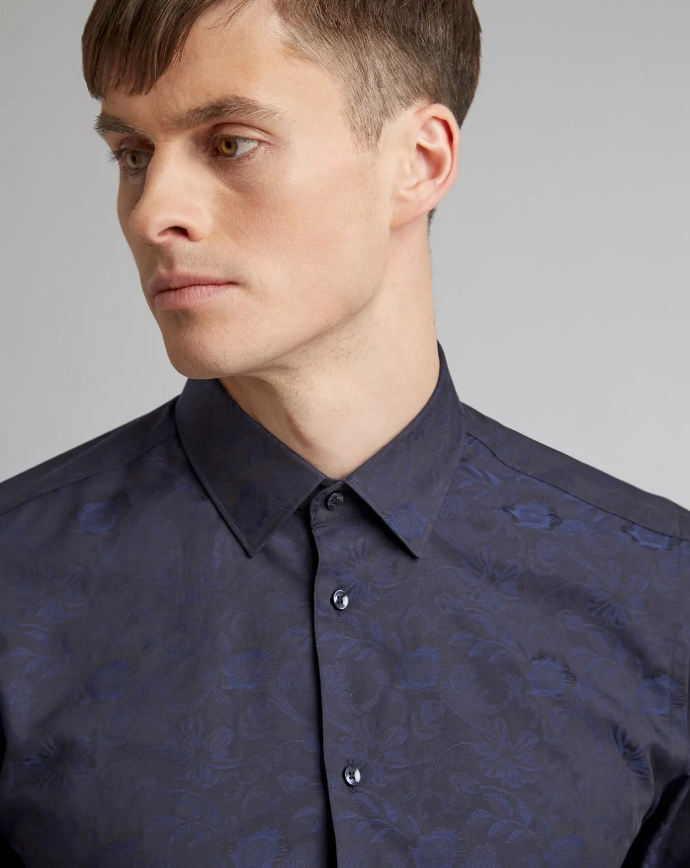 Ted Baker Floral Jacquard Slim Fit Shirt- Shirts | Shirts