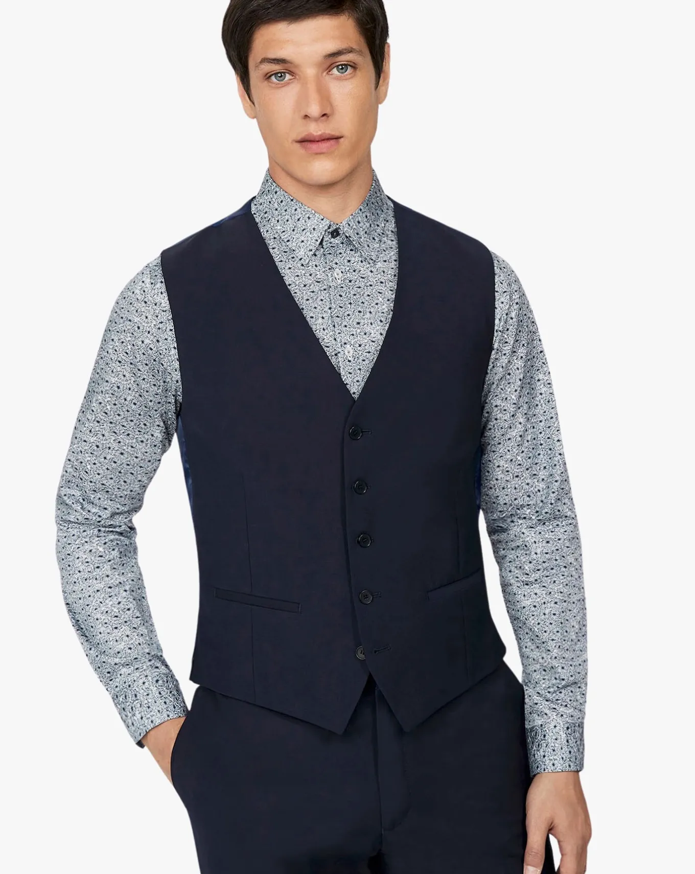 Ted Baker Regular Fit Panama Waistcoat- Waistcoats | Suits & Waistcoats