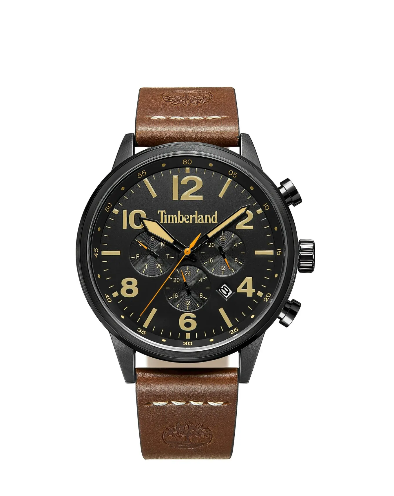 Timberland Myrtle Leather Strap Watch- Watches