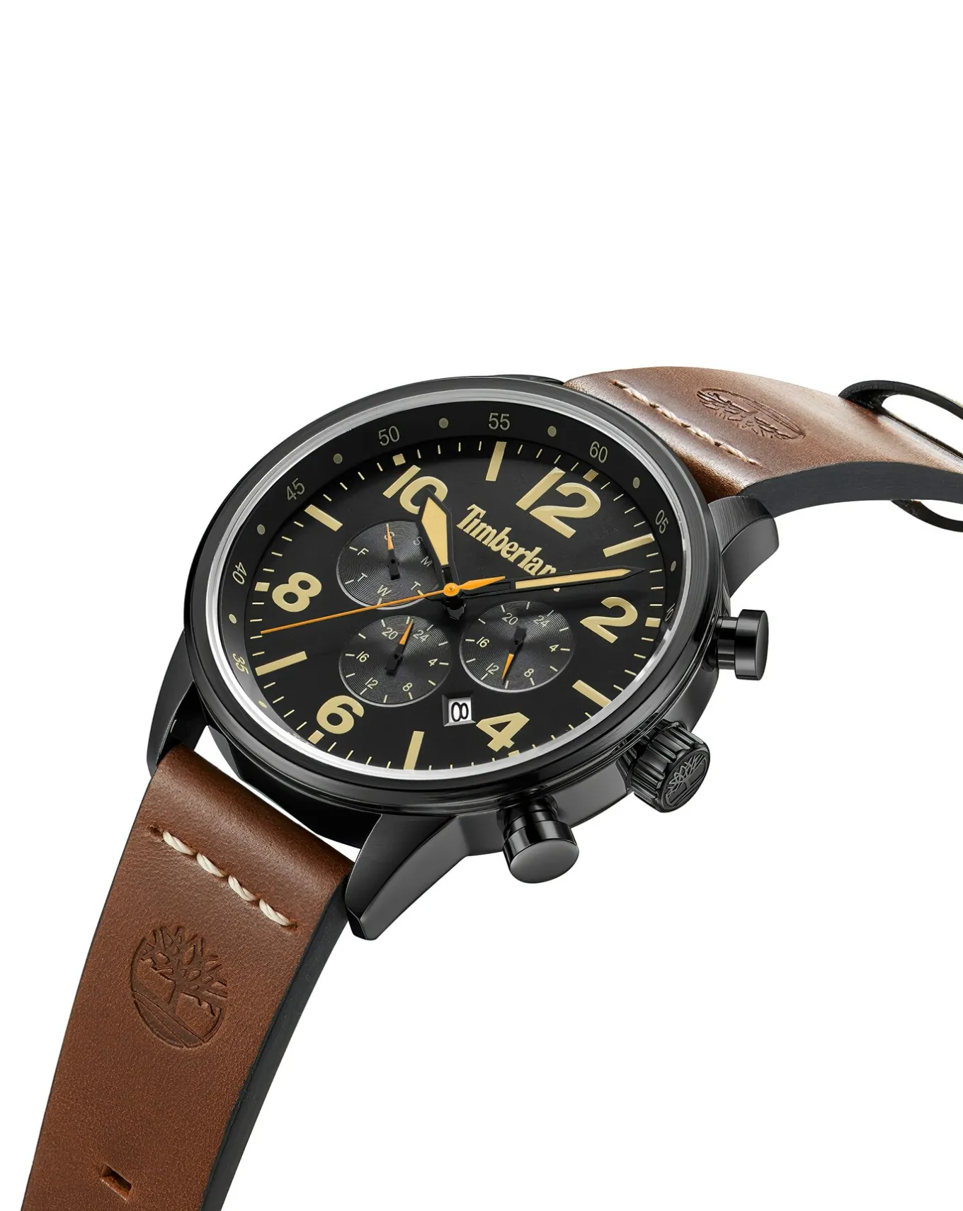 Timberland Myrtle Leather Strap Watch- Watches