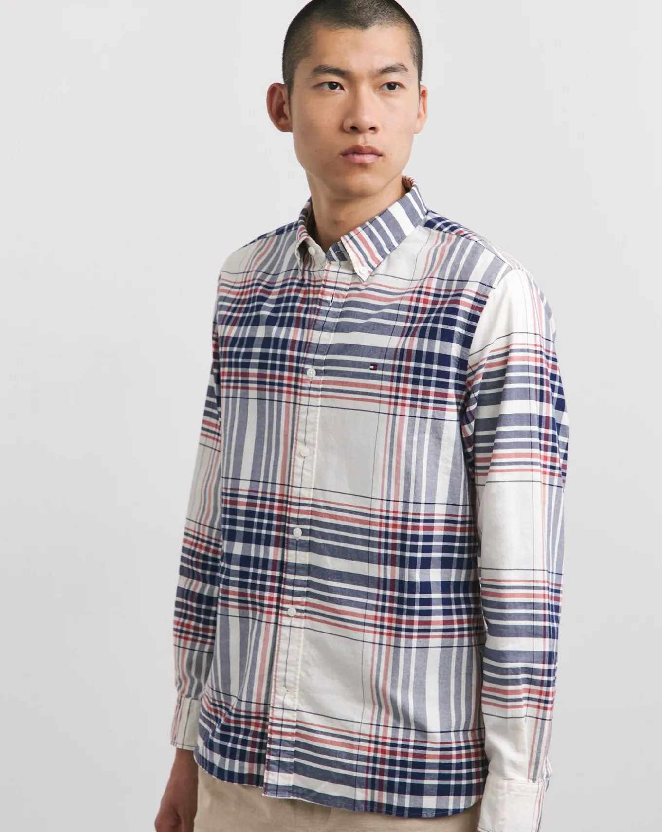 Tommy Hilfiger Checked Long Sleeve Shirt- Shirts