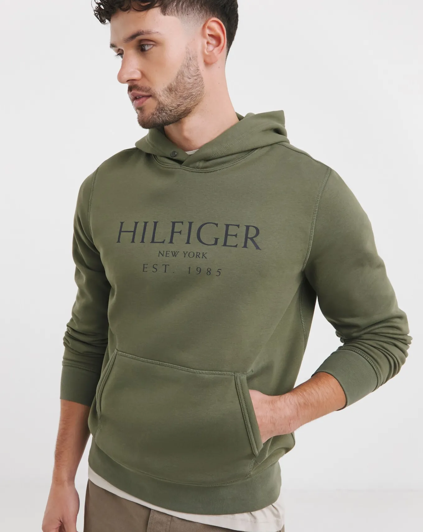 Tommy Hilfiger Oversized Logo Hoodie- Hoodies & Sweatshirts