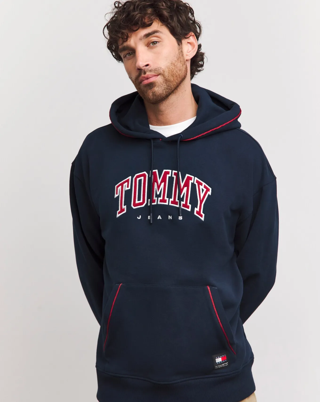 Tommy Jeans Varsity Piping Hoodie- Hoodies & Sweatshirts