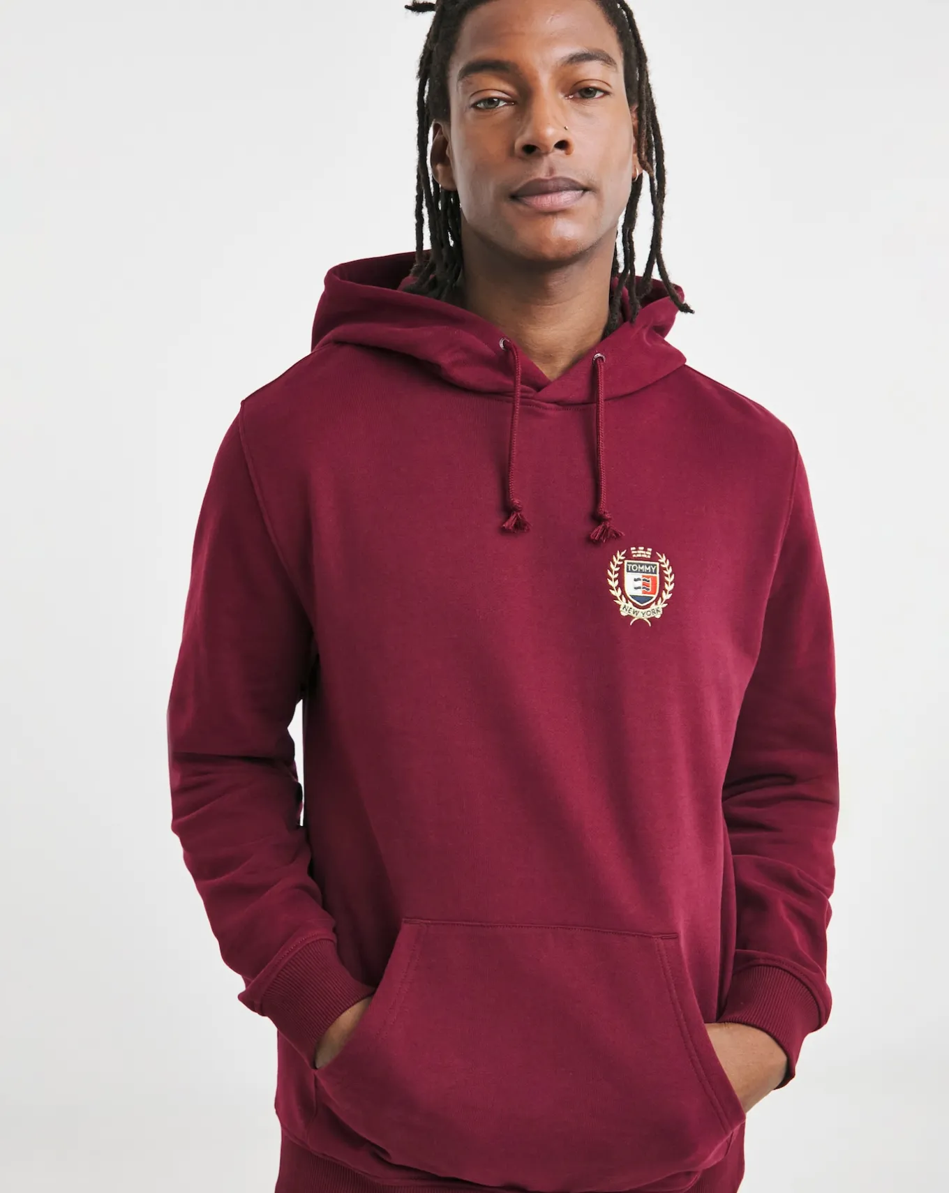 Tommy Jeans Flag Crest Hoodie- Hoodies & Sweatshirts