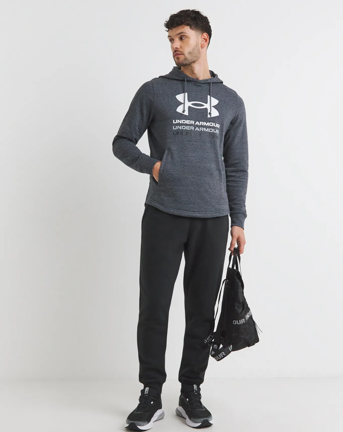 Under Armour Rival French Terry Graphic Hoodie- Trainers | Track Pants