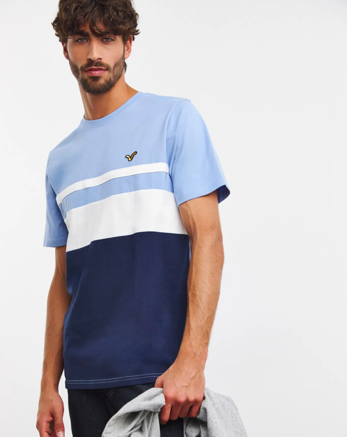 Voi Stripe T-Shirt Long Length- T-shirts & Vests