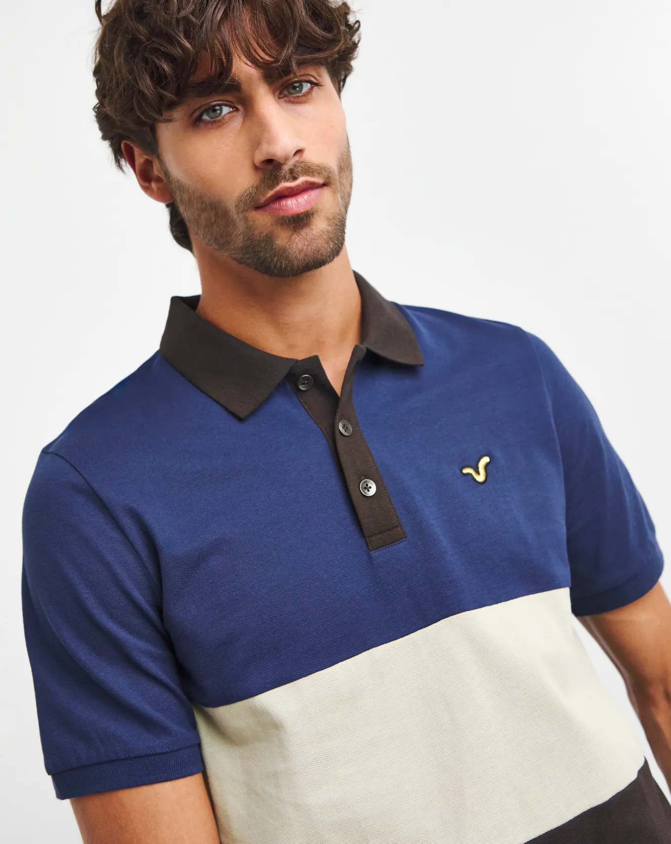 Voi Striped Polo Long Length- T-shirts & Vests