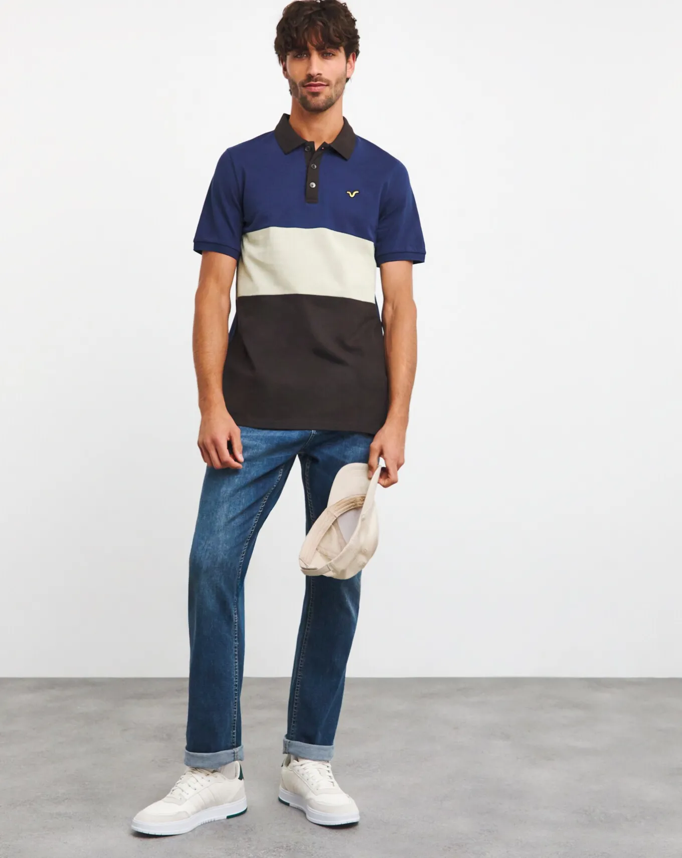 Voi Striped Polo Long Length- T-shirts & Vests