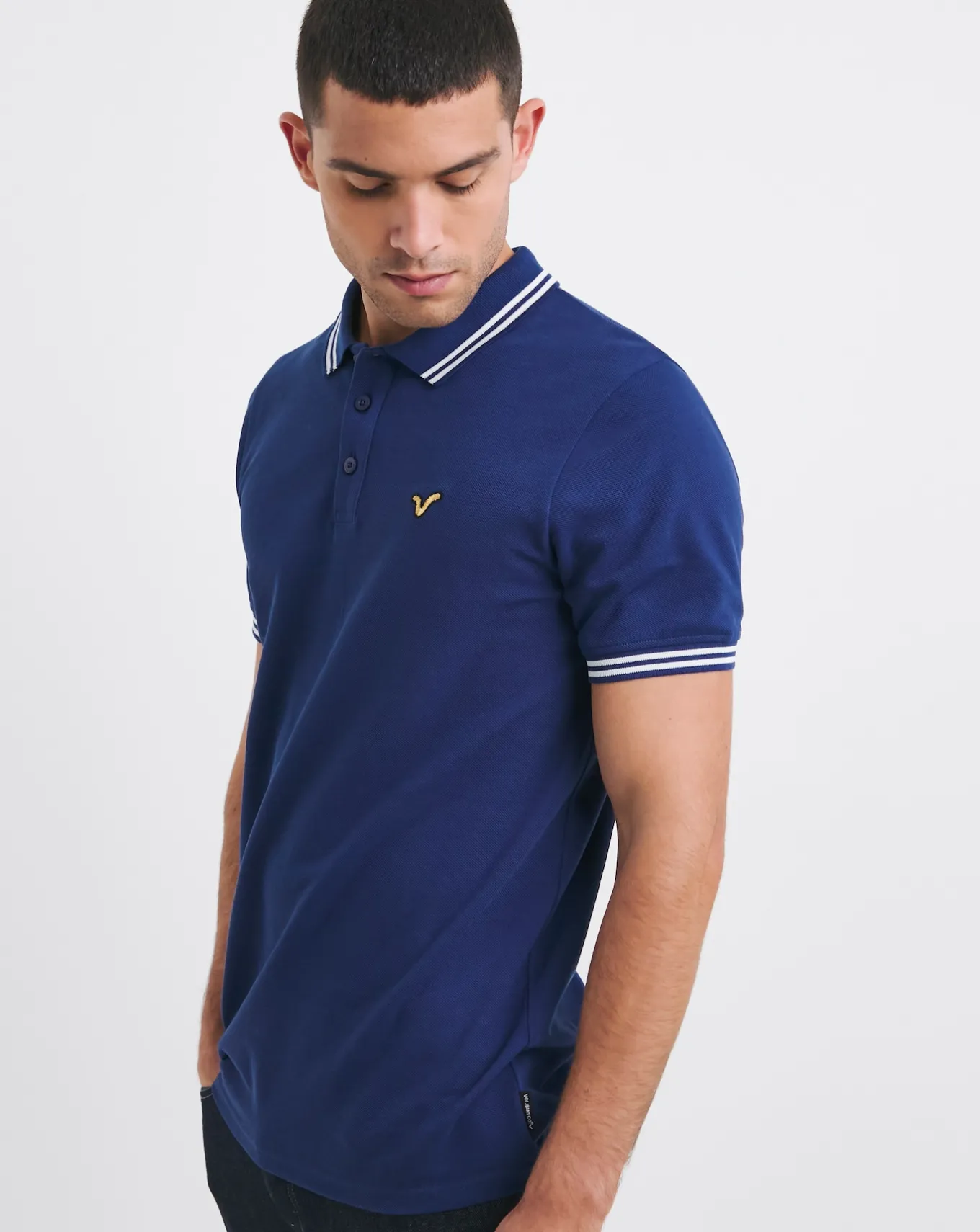 Voi tipped polo long length- Polo Shirts