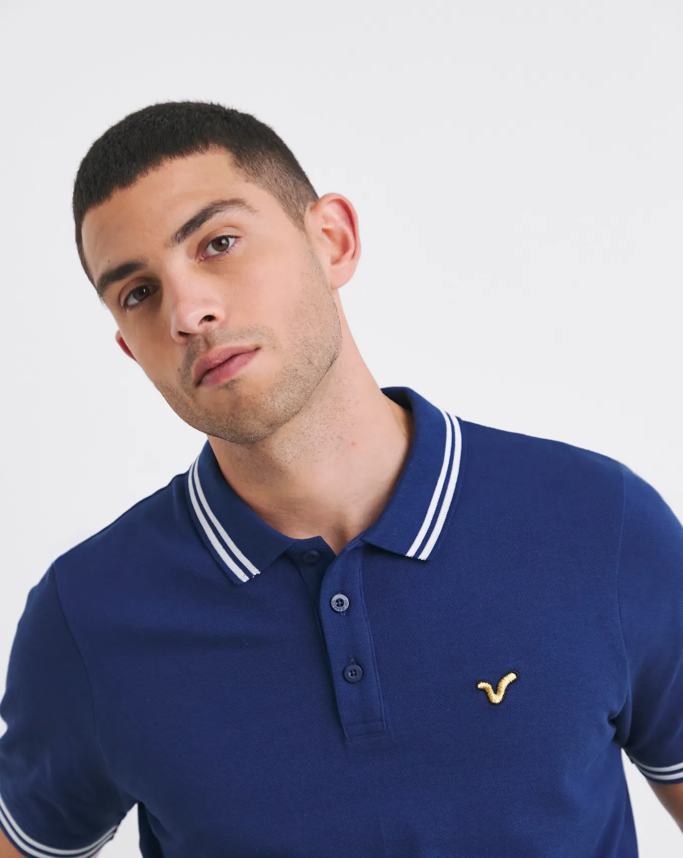 Voi tipped polo long length- Polo Shirts