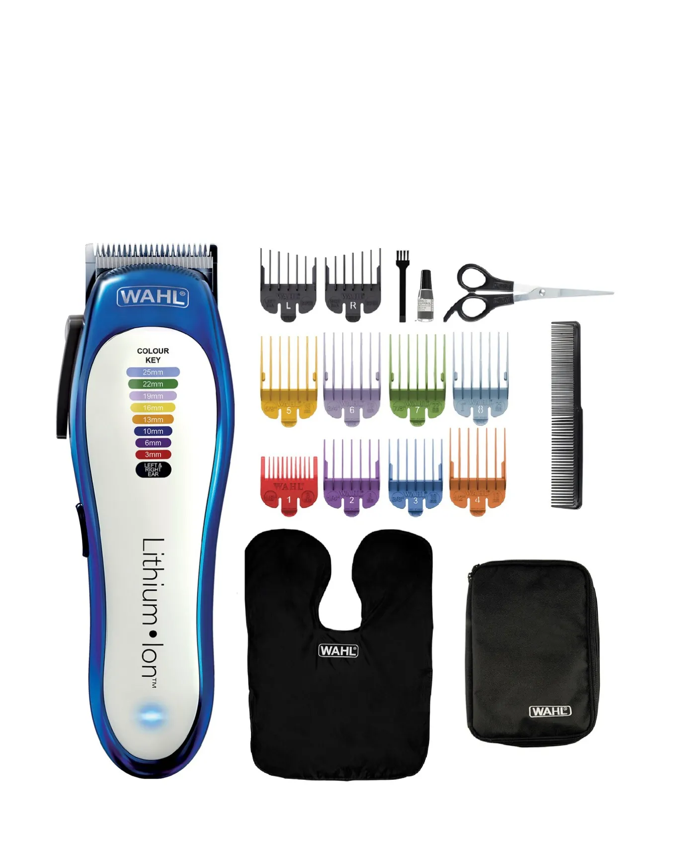 Wahl Lithium Ion Pro Colour Coded Hair Clipper Kit- Hair Care