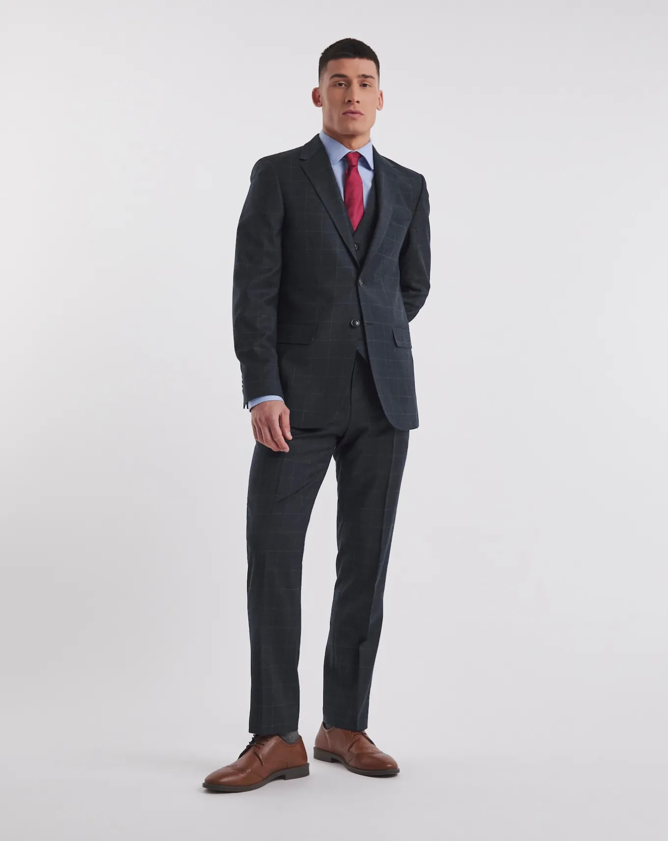 William Hunt Flannel Suit Trouser- Suit Trousers | Suits & Waistcoats